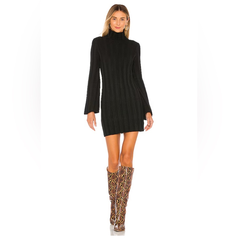 Taytay Sweater Dress in Black
